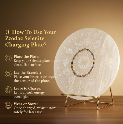 Crystal Recharging Selenite Plate