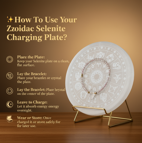 Crystal Recharging Selenite Plate