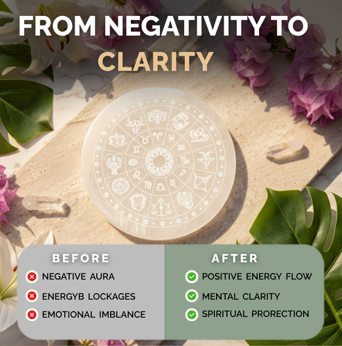 Crystal Recharging Selenite Plate