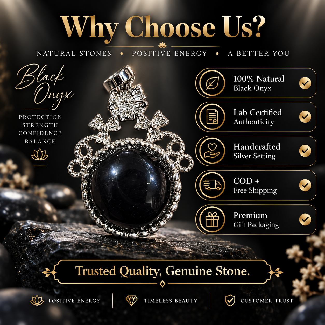 Black Onyx Pendant
