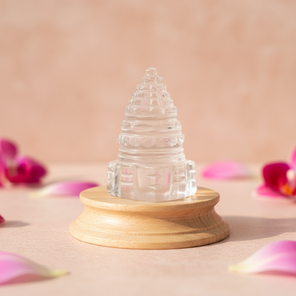 Clear Quartz  Sri Yantra