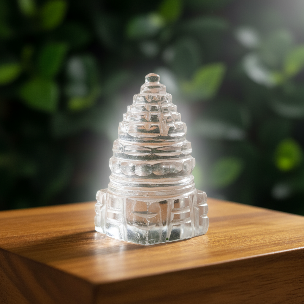 Clear Quartz  Sri Yantra