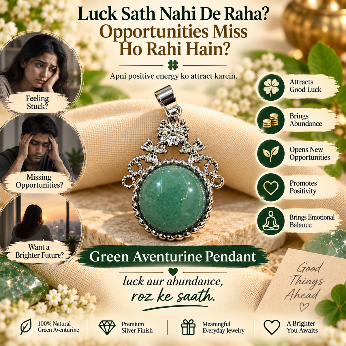 Green Aventurine Pendant