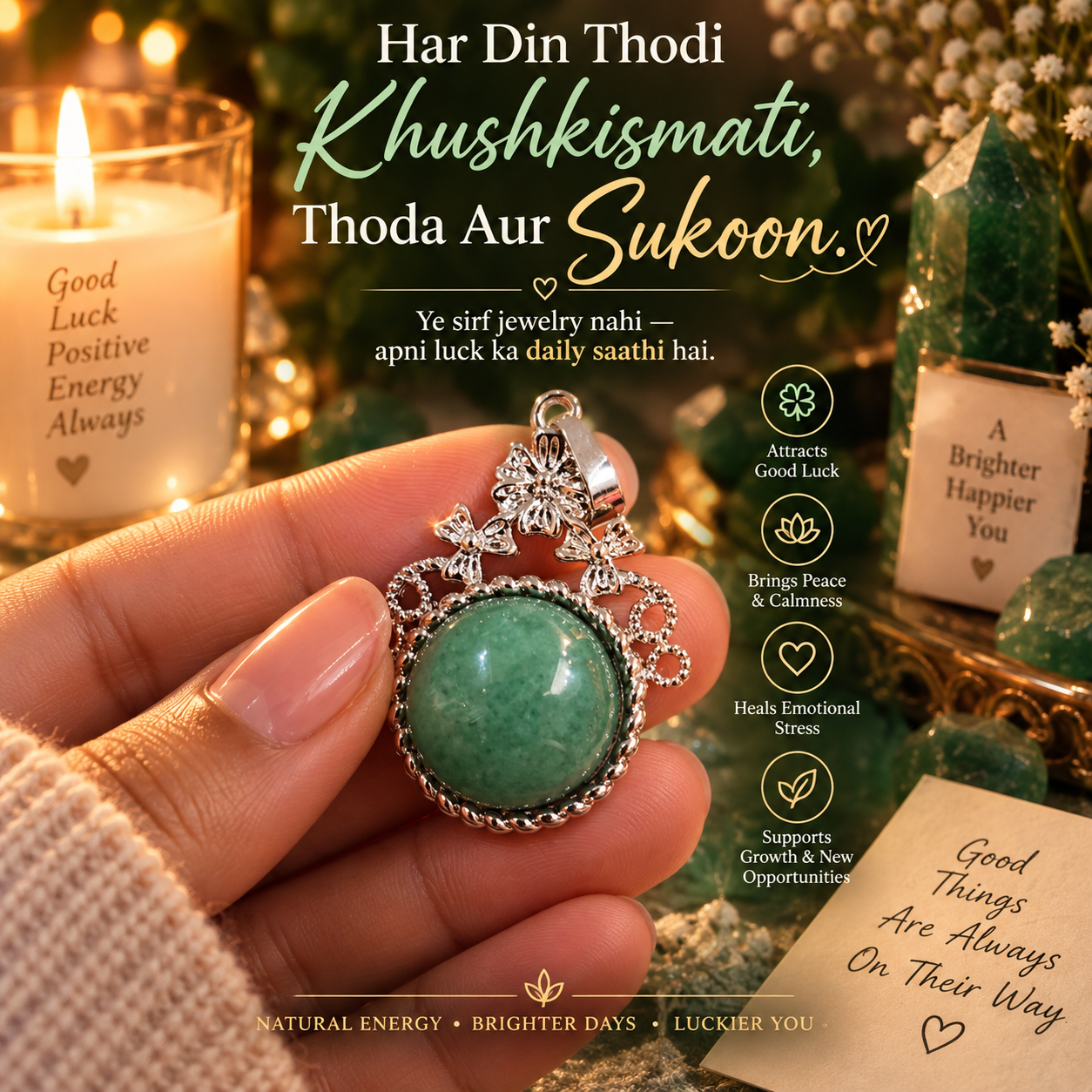 Green Aventurine Pendant