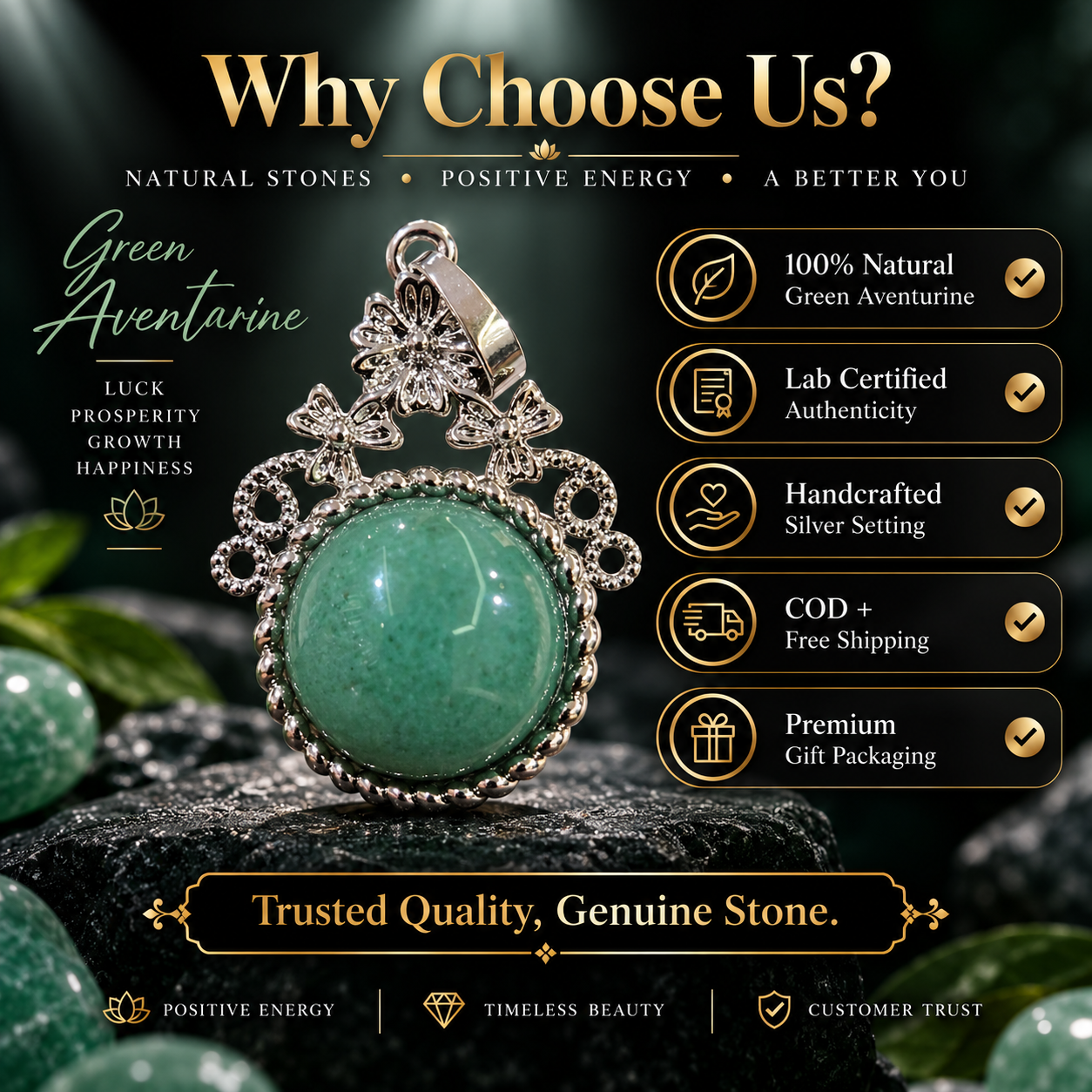 Green Aventurine Pendant