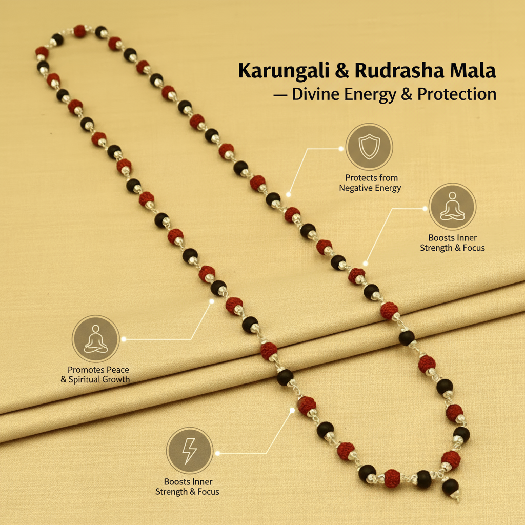 Divya Raksha Rudraksha & Karungali Mala