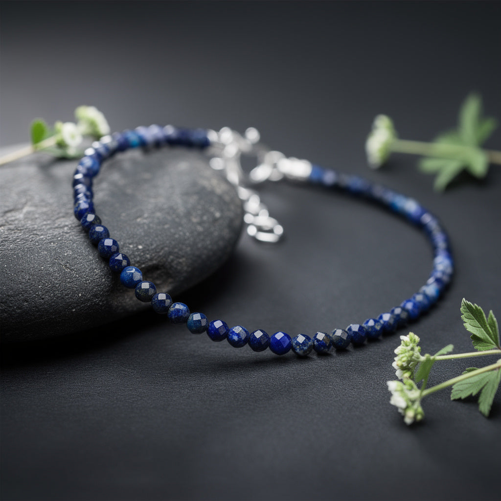 Raw Lapis Lazuli Anklet