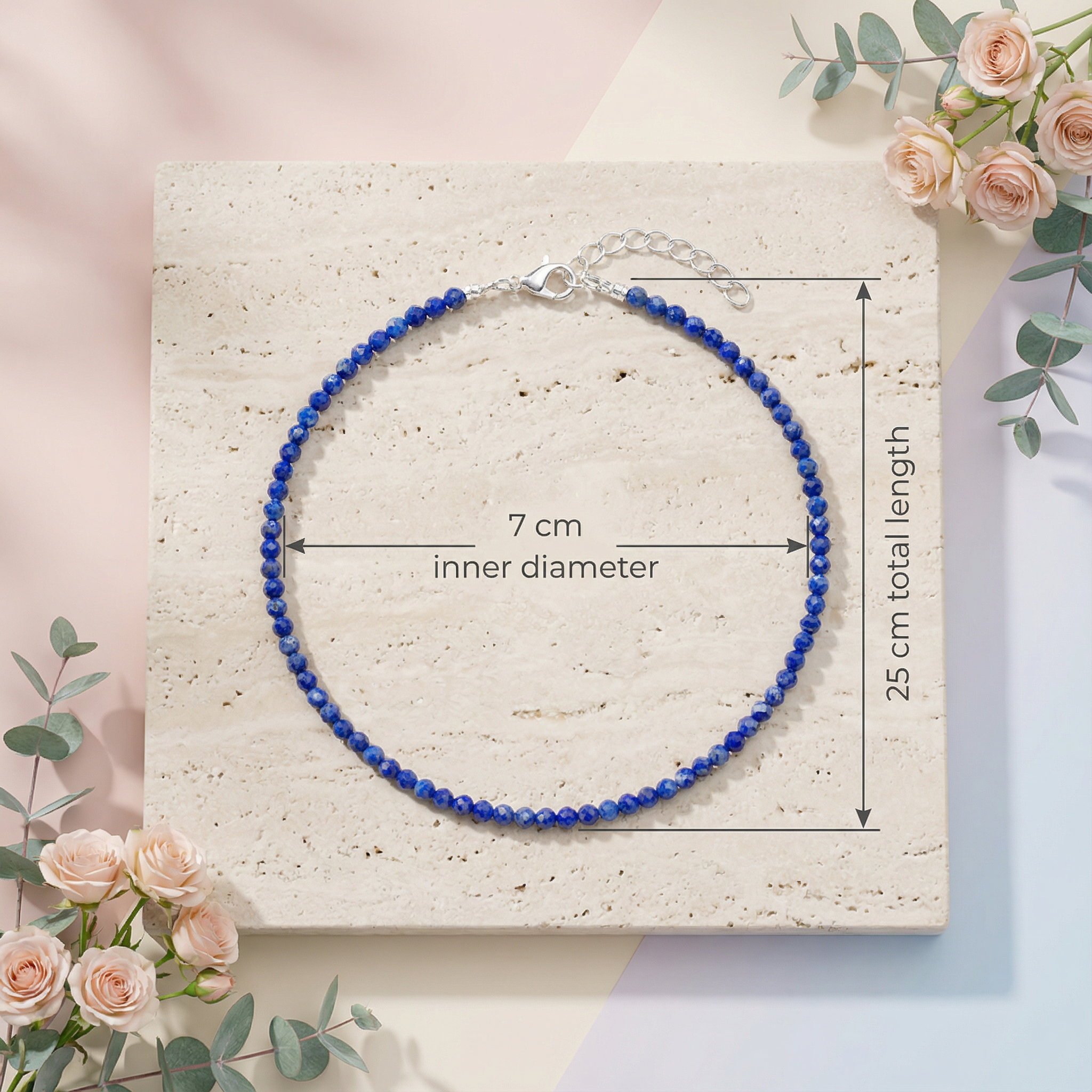 Raw Lapis Lazuli Anklet