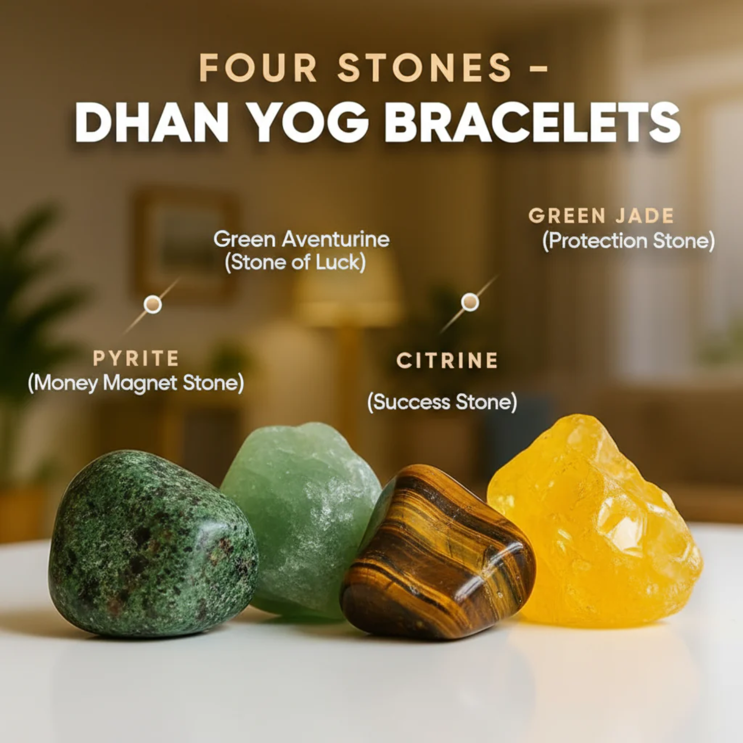 Metal Dhan Yog bracelets unique stone