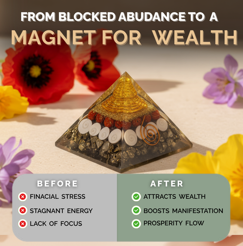 Pyrite Money Magnet Pyramid