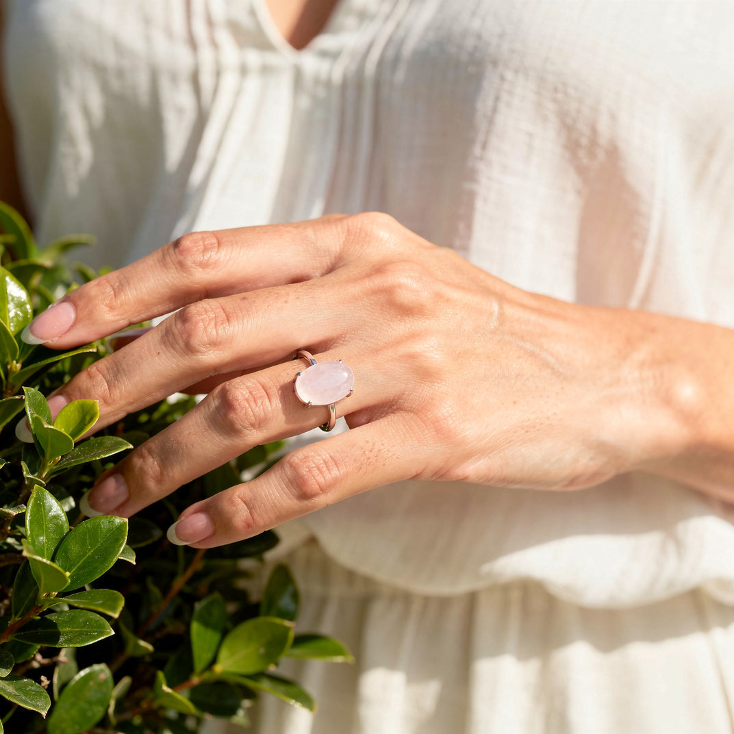 Rose Quartz Ring