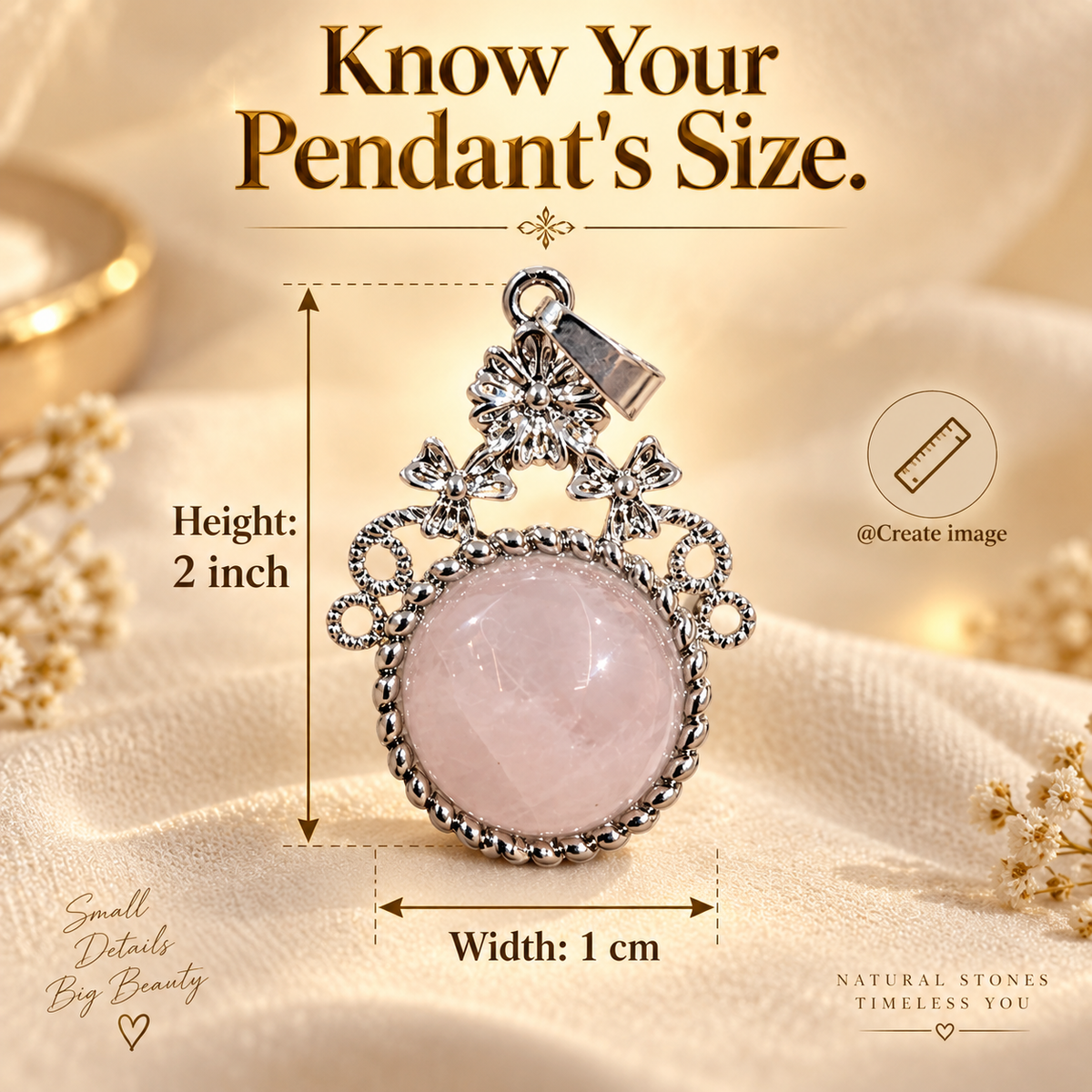 Rose Quartz Pendant — The Stone of Unconditional Love