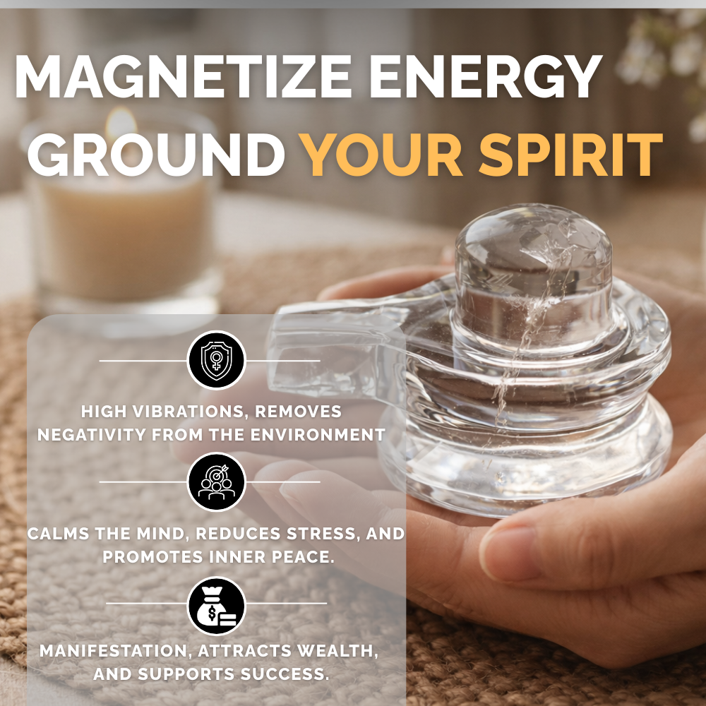 Clear Quartz ShivLingam (Sphatik Shivling)