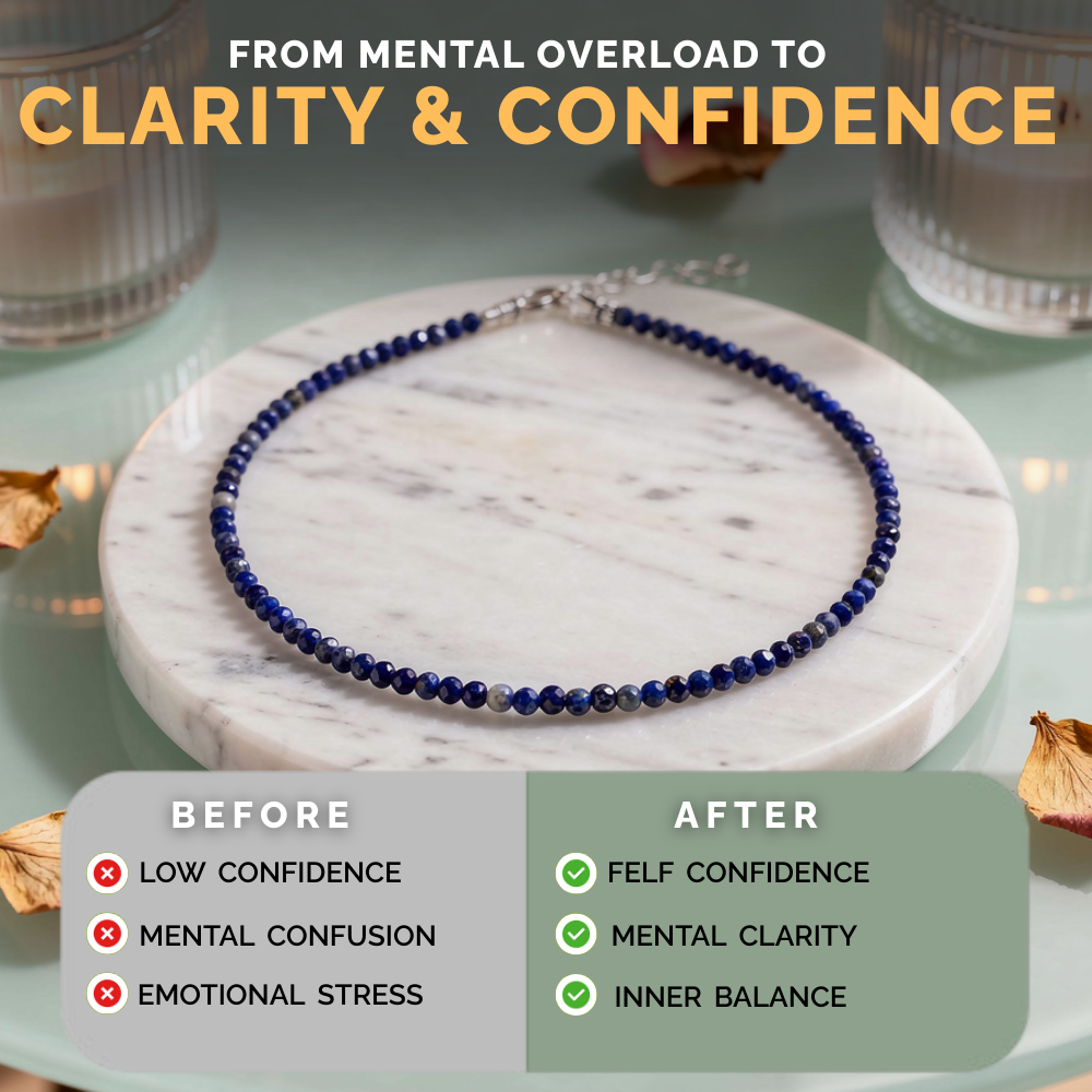 Raw Lapis Lazuli Anklet