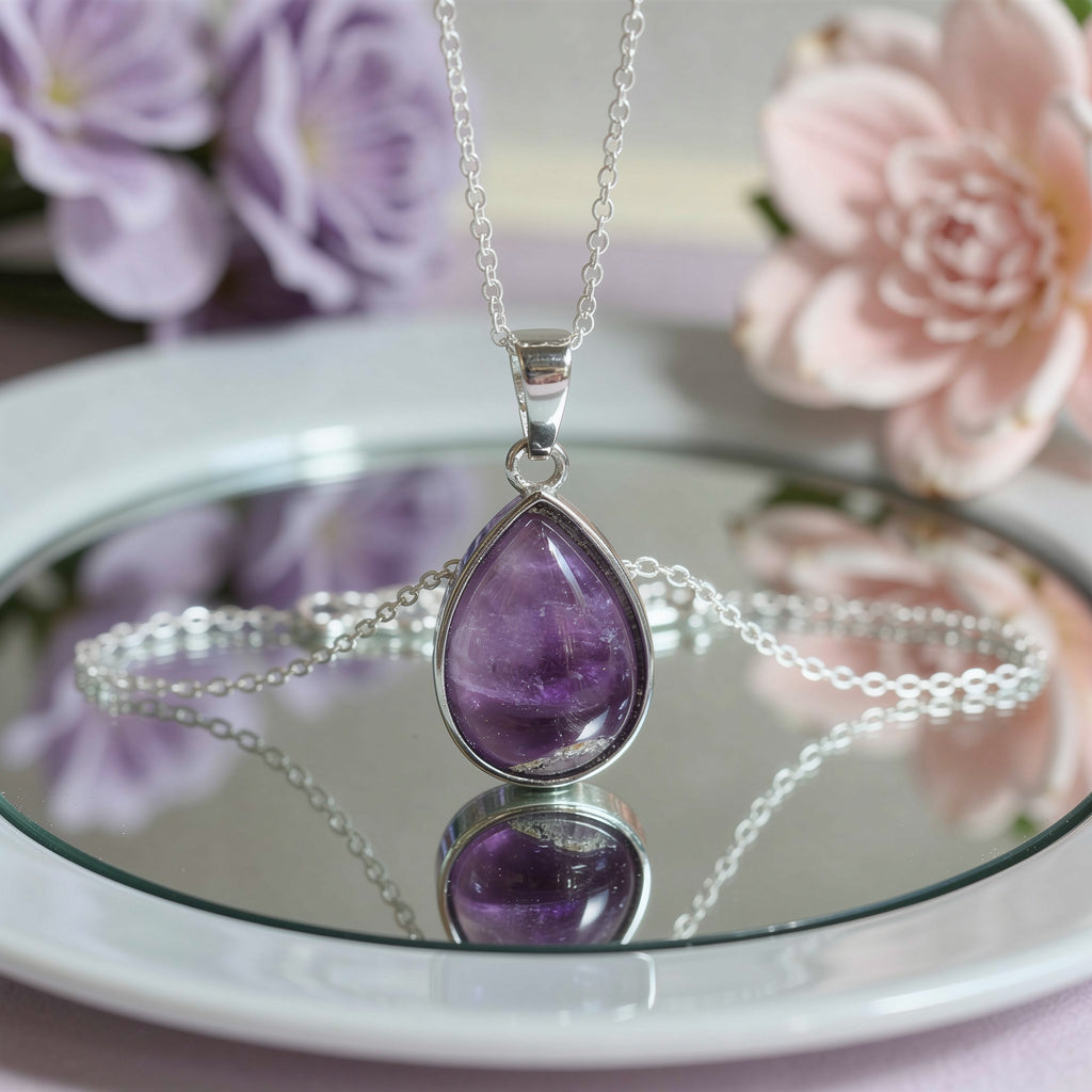 Amethyst Teardrop Pendant