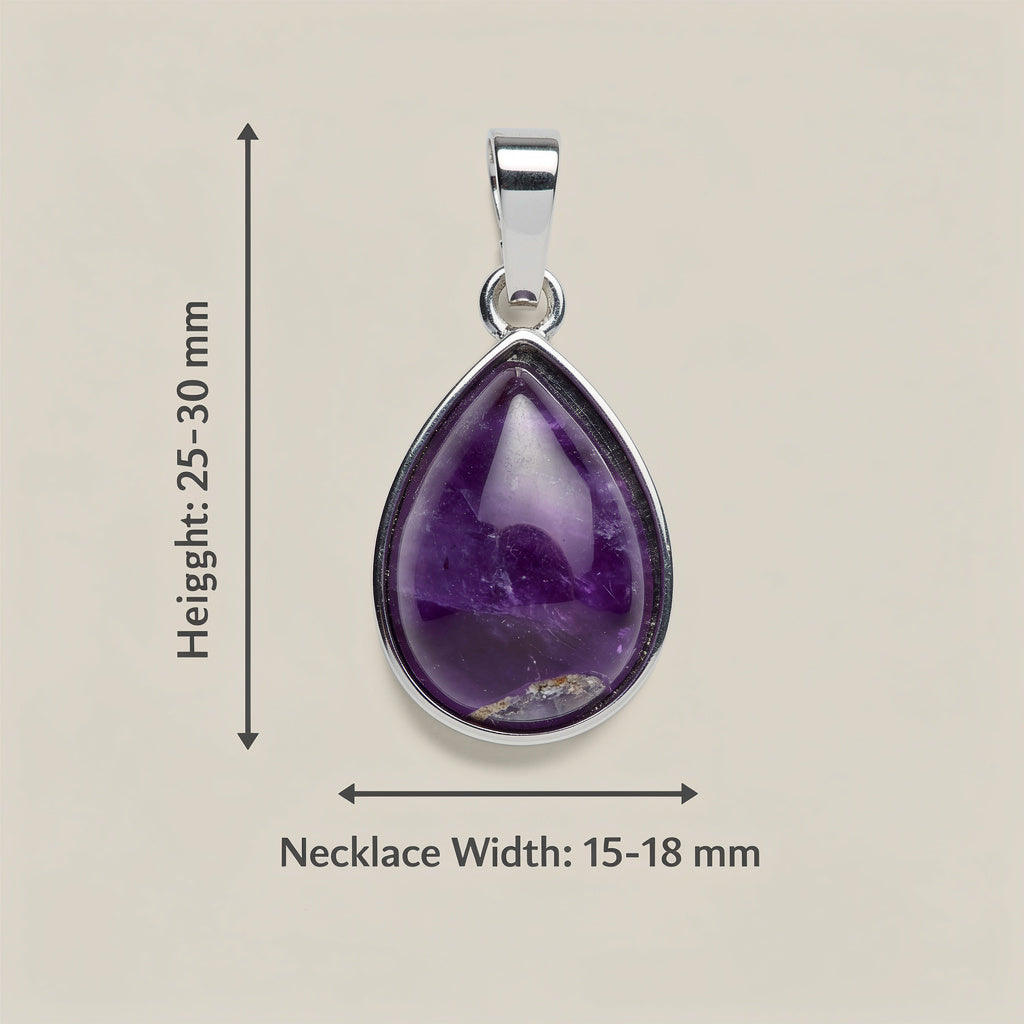 Amethyst Teardrop Pendant