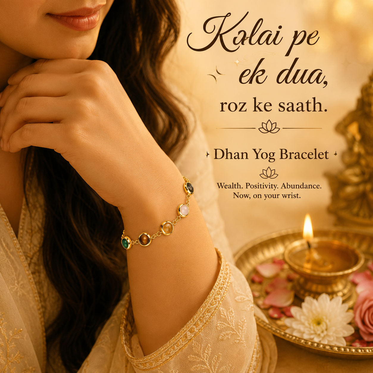 Metal Dhan Yog Women Bracelet
