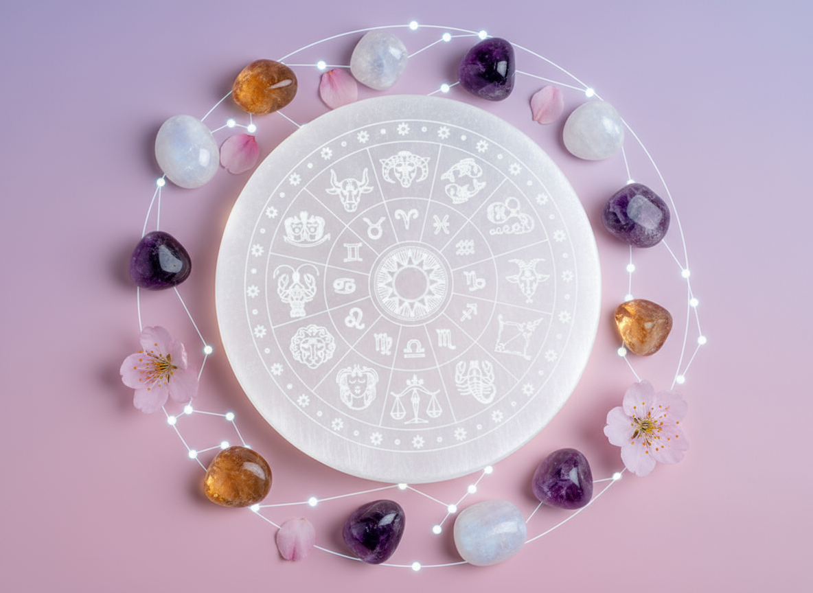Crystal Recharging Selenite Plate