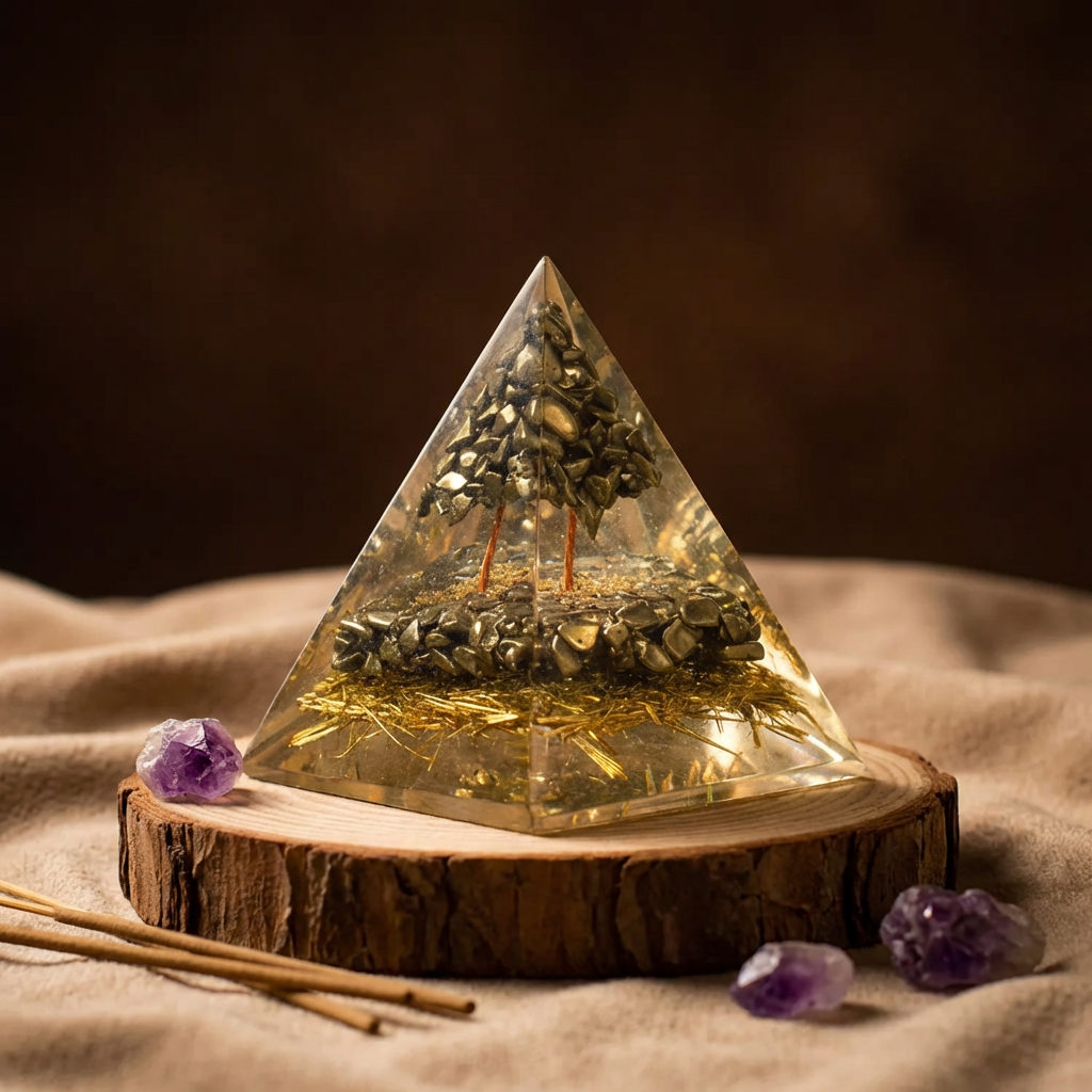Pyrite Money Magnet Pyramid