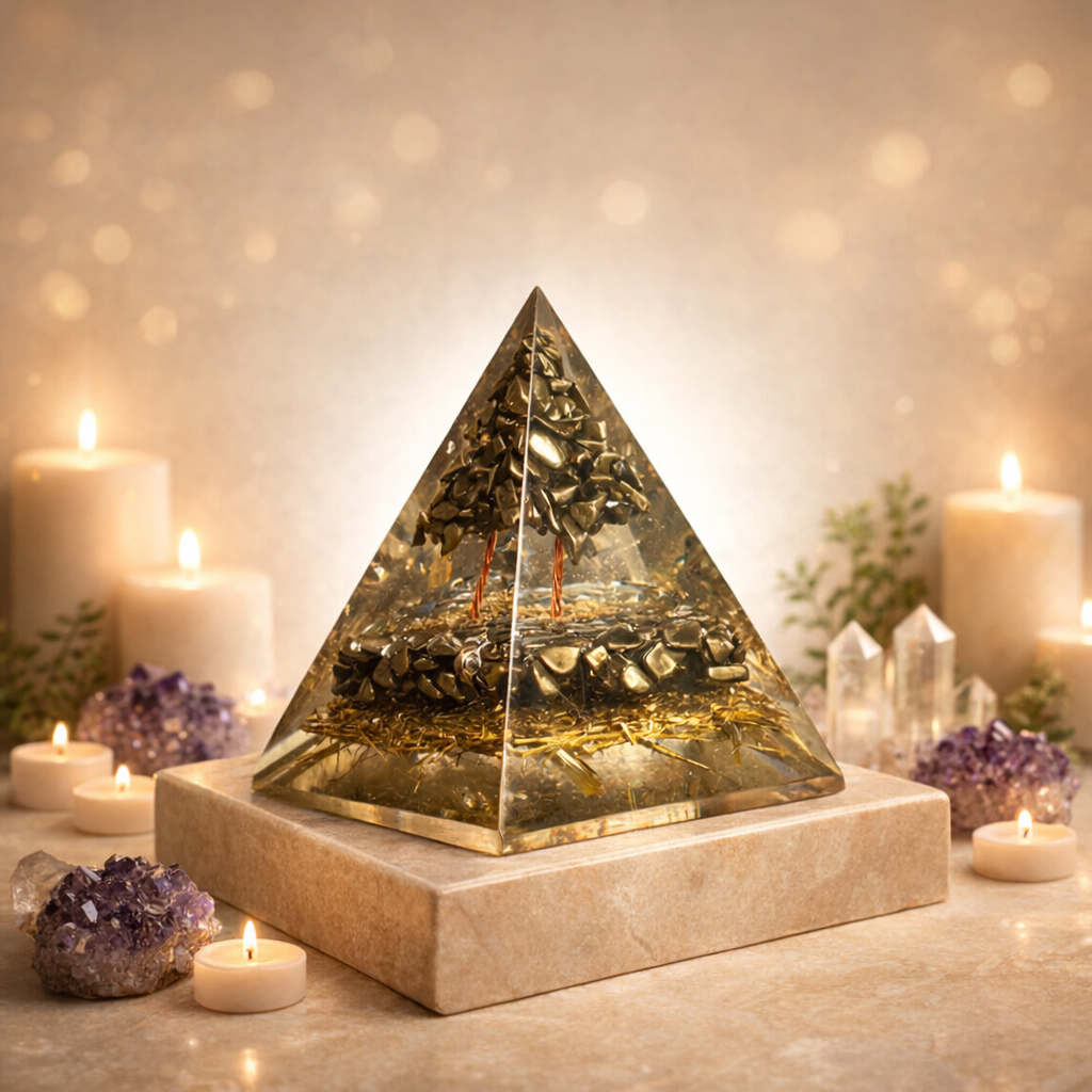 Pyrite Money Magnet Pyramid
