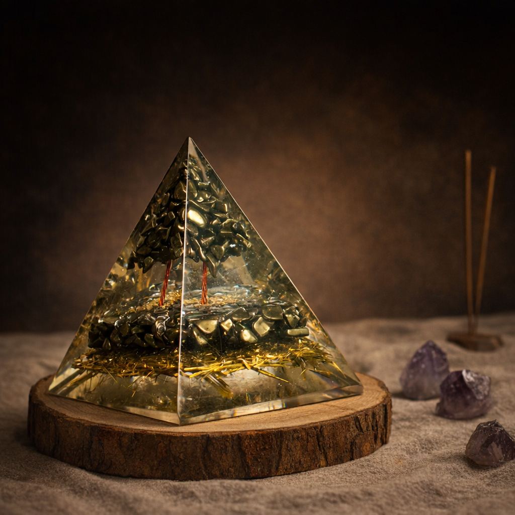 Pyrite Money Magnet Pyramid