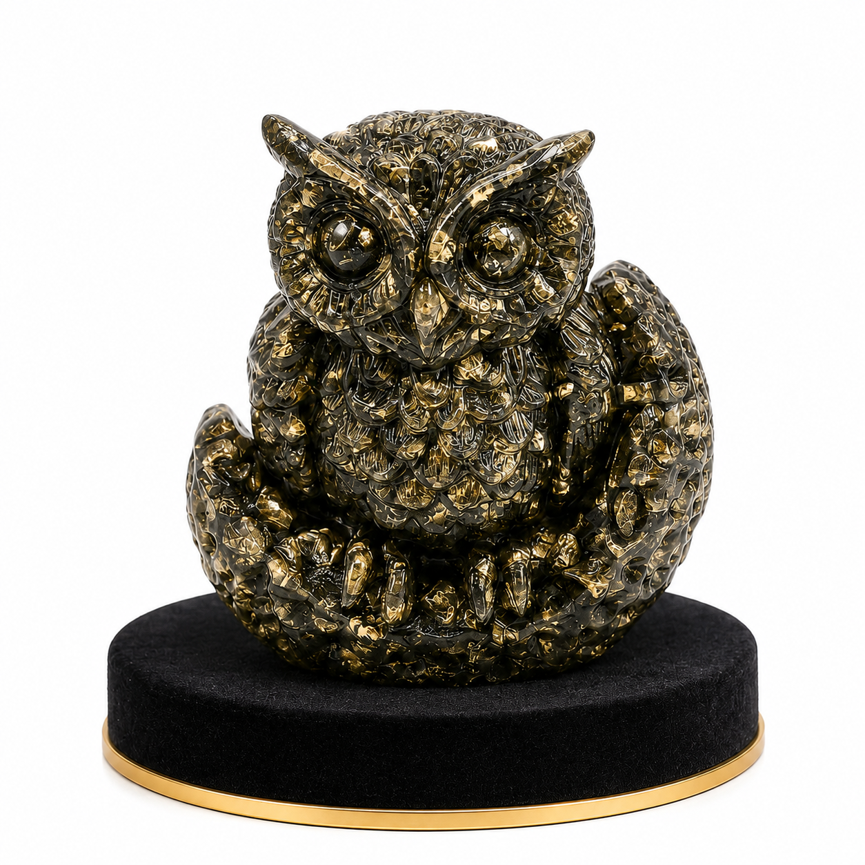 Pyrite Owl – Vastu Crystal for Wealth, Wisdom & Protection